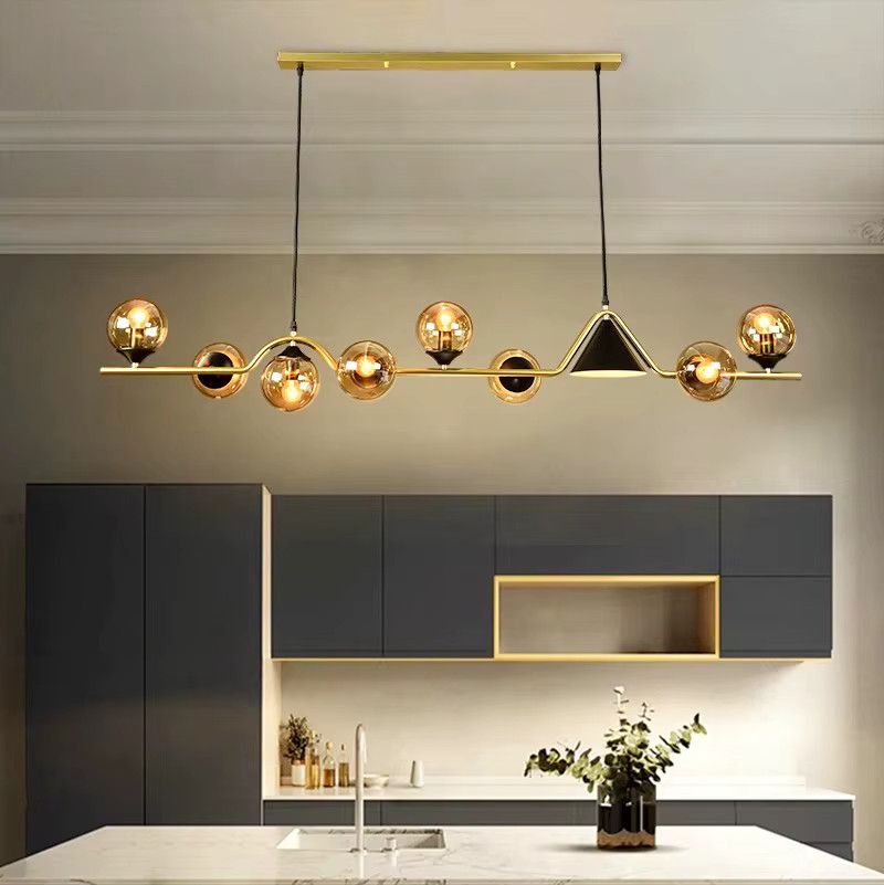 Moderne LED-Glas-Pendelleuchte von yushe als Kronleuchter für die Innenbeleuchtung im Esszimmer - Bild 3
