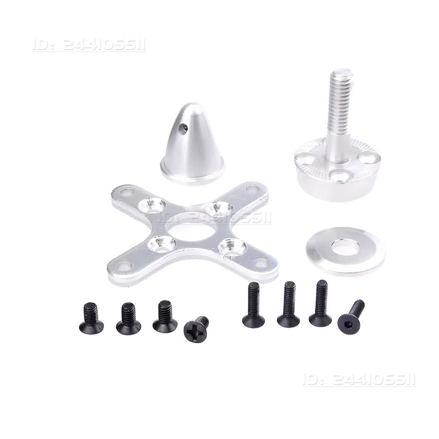 ÜBERTREFFEN HOBBY Bürstenloses Motor Zubehör Kit für RC FPV 3D Fixed Wing Quadcopter Drone in Silber - Bild 2