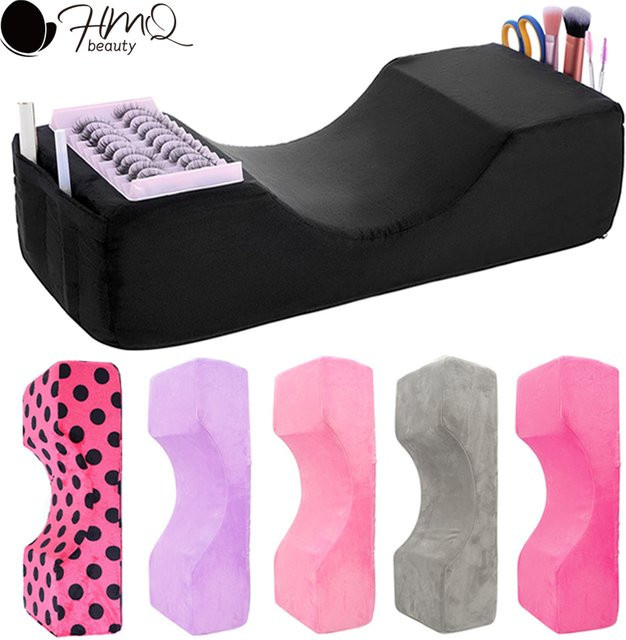 HMQ beauty Wimpernkissen aus Memory-Schaum mit Tasche - Bild 1
