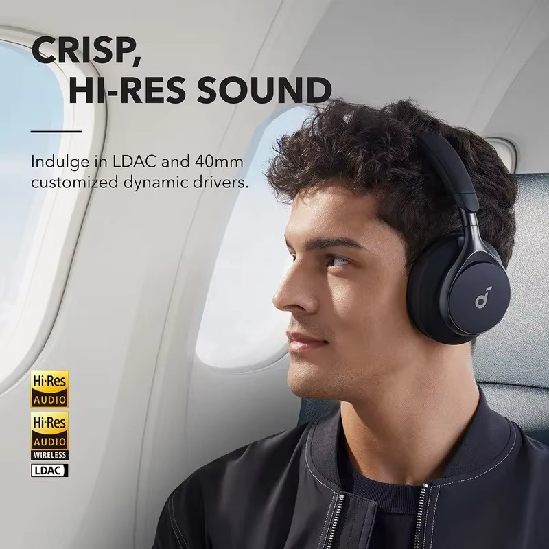 Soundcore by Anker Space One Kopfhörer mit aktiver Geräuschunterdrückung in Schwarz - Bild 4