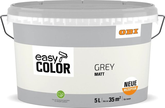 OBI Easy Color 5 Farbe Grau, konservierungsmittelfrei - Bild 1