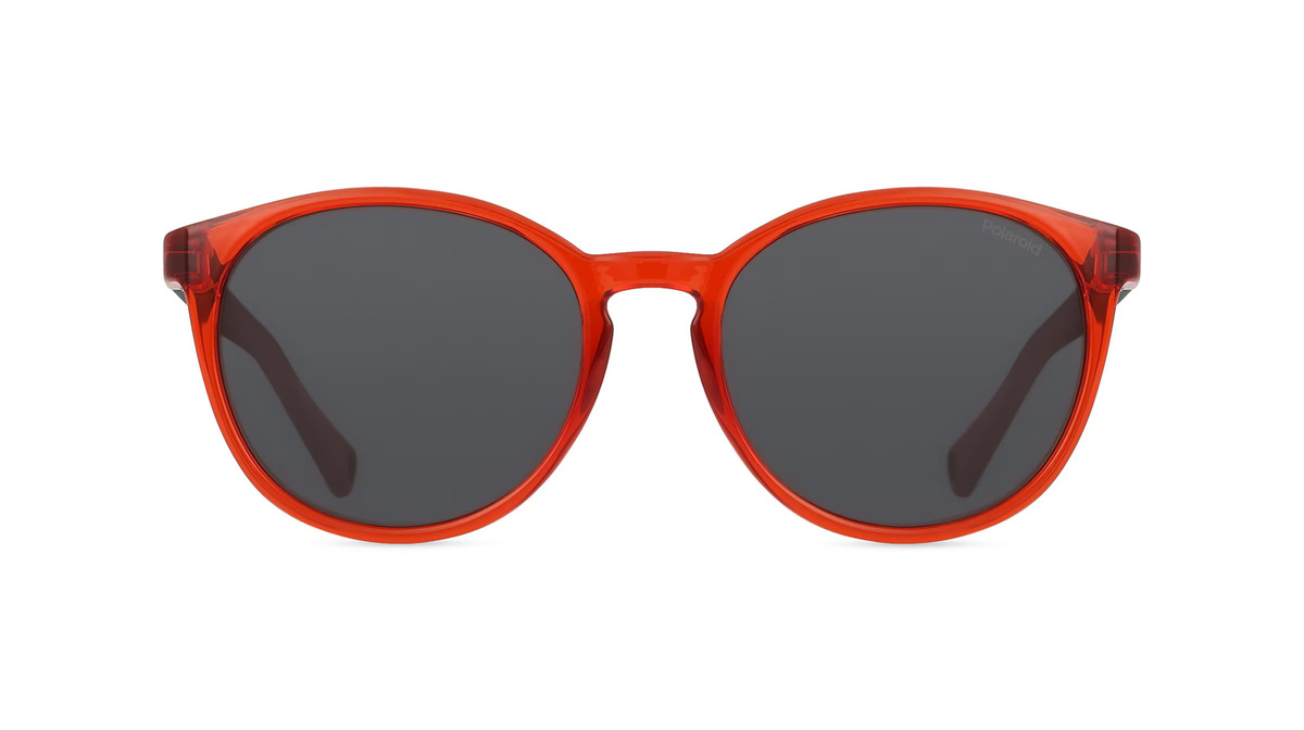 Polaroid PLD 8059/S Sonnenbrille Panto, Vollrand, Kunststoff, Unisex, rot, grau - Bild 1