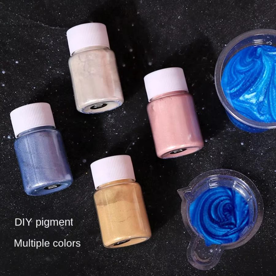 7-Farben-Kerzenherstellungsset mit Sojawachs und perlmuttartigem Glimmerpulver in Multicolor und Gelb für Kerzen und Epoxidharz-Kunstprojekte - Bild 2