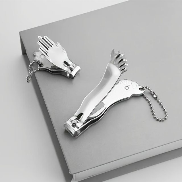 Ouriner Zehennagelknipser-Set aus Edelstahl, Glänzend, Unisex - Bild 1