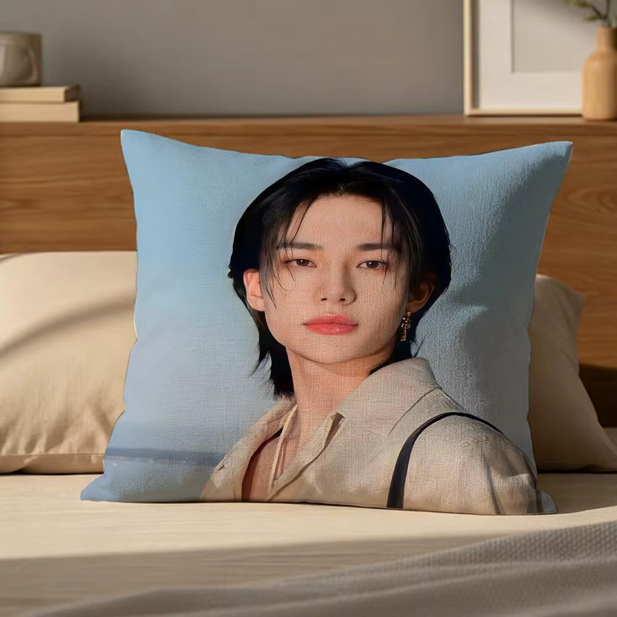 SKZ Kissenbezug H-Hyunjin aus Leinen mit unsichtbarem Reißverschluss, allergikerfreundlich, 30 x 30 cm - Bild 3