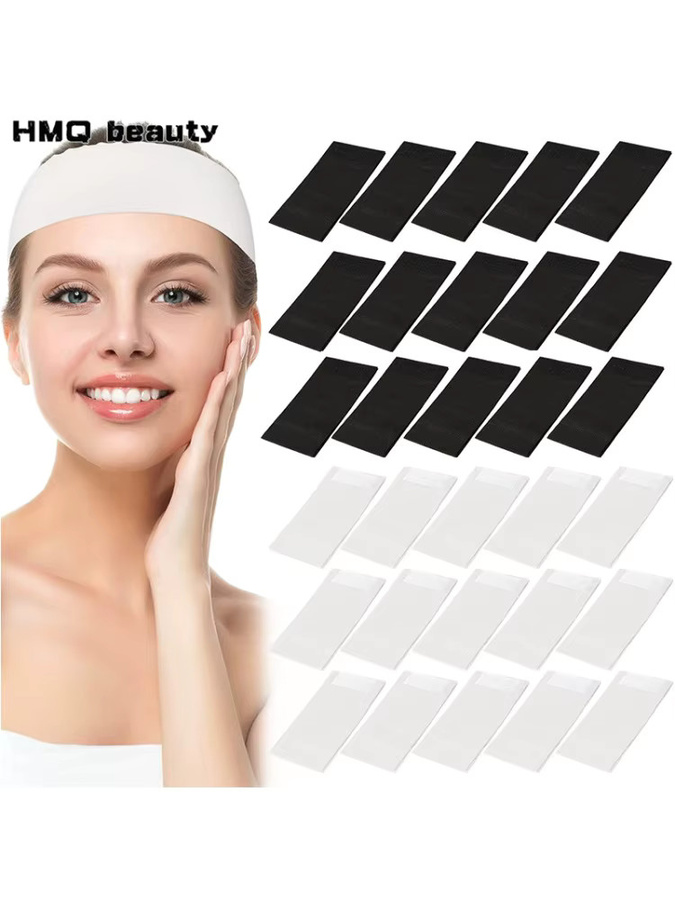 HMQ beauty Einweg-Spa-Gesichtsstirnbänder aus Vliesstoff, Damen - Bild 2