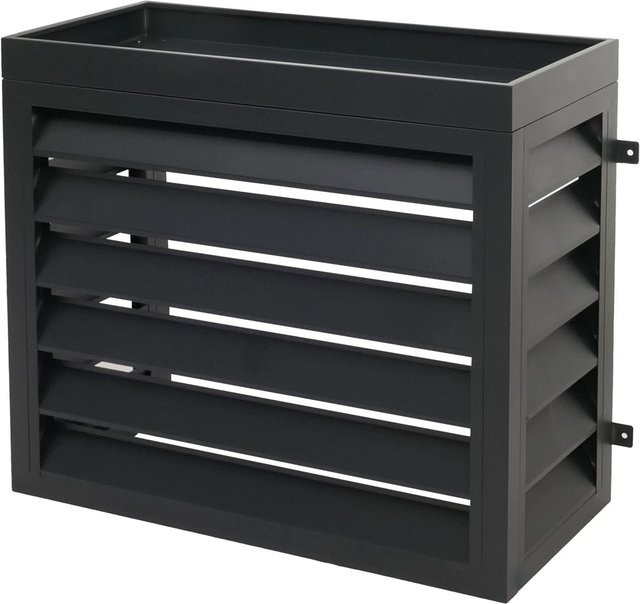 MCW Verkleidung für Klimaanlage und Wärmepumpe O43 aus Metall in Anthrazit B/T/H: 80 x 90 x 38 cm - Bild 1