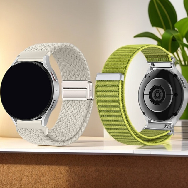 fiterme Uhrenarmband Nylon, geflochten, Magnetarmband, Klettverschluss - Bild 1