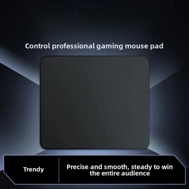 Mairuige Gaming-Mauspad Schwarz, rutschfeste und langlebige Schreibtischunterlage mit genähten Kanten - Bild 1