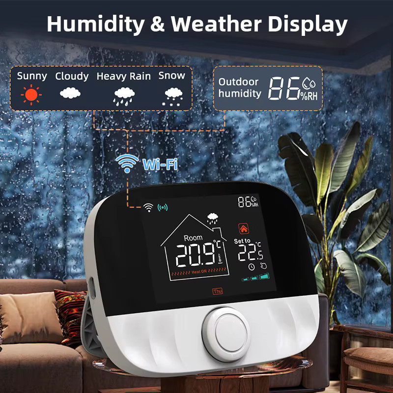 EZAIOT Tuya Smart RF433 WiFi Thermostat und Steckdose Empfänger in Weiß zur Temperatursteuerung für Heizung und Kessel mit App-Steuerung und Alexa sowie Google Integration - Bild 3