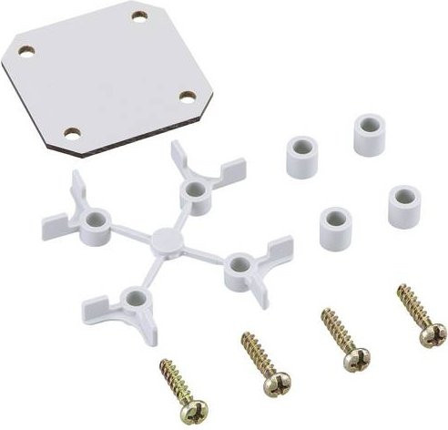 Spelsberg TK MPI-77 Montageplatte aus Kunststoff in Weiß, B: 45 mm x L: 45 mm - Bild 1