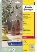 AVERY Zweckform Transparente Runde Polyester Etiketten für Laser, Durchmesser: 60 mm - Bild 1