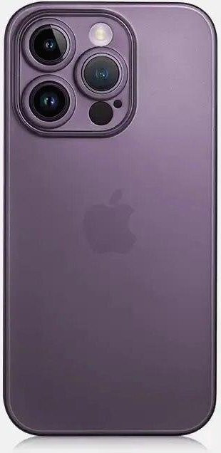 Ultradünne matte Schutzhülle von Bai Fen Bai-Digital 3C für iPhone 14, 13 Pro Max, 14 Plus, 13 Mini in Transparent/Purple, 0,3 mm PP-Hülle - Bild 1