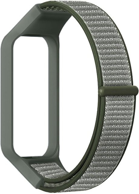 MY-CASE Uhrenarmband Nylon Loop, Xiaomi Band 8 Active, olivgrün, Unisex - Bild 1