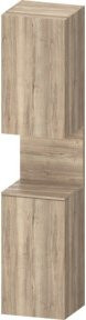 Duravit Hochschrank Qatego in Eiermarmor mit LED-Beleuchtung und integrierten Regalen, B/T/H: 40 x 36 x 176 cm - Bild 1