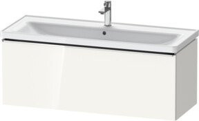 Duravit Waschtischunterschrank D-Neo, wandhängend, weiß glänzend, B: 118,4 cm, T: 45,2 cm, H: 44,0 cm - Bild 1