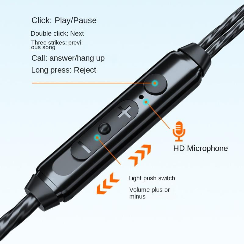 QUEED In-Ear Sportkopfhörer mit Mikrofon und 3,5 mm Klinkenanschluss in Violett - Bild 2