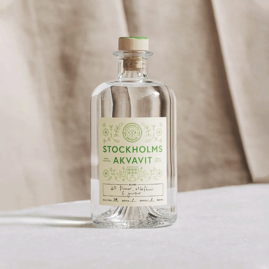 Stockholms Bränneri Akvavit, Obst- & Kräuterbrand, 0,5 l - Bild 1