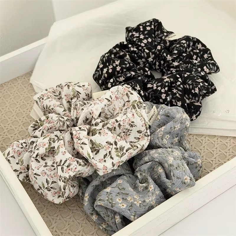 FENGCHE Scrunchies Blumen-Haargummis, Unisex - Bild 2