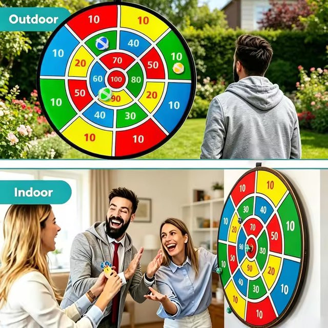 hairun Spielset mit Beanbags und klebrigen Bällen, Bunt / Mehrfarbig - Bild 1