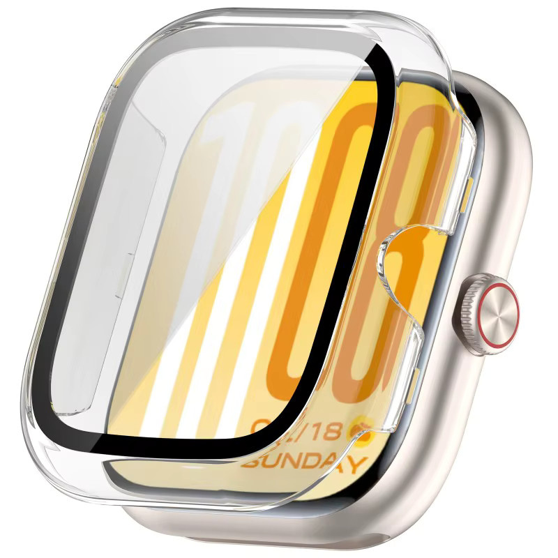 Smartwatch-Zubehör PC + Panzerglas-Hülle für Vivo GT2/iQOO GT2, Schwarz - Bild 3