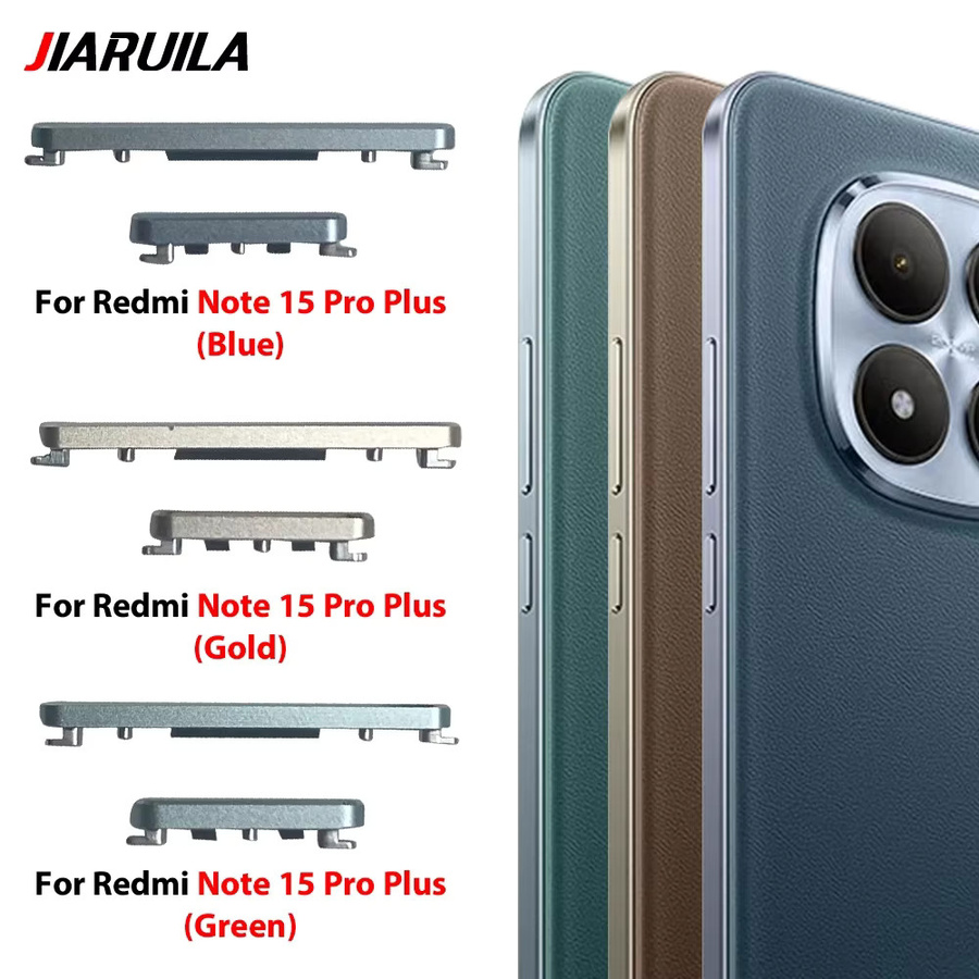 Xiaomi Redmi Note 15 Pro Plus Ersatz-Seitentasten für Ein/Aus- und Lautstärketasten in Silber für Redmi Note 15 5G - Bild 2