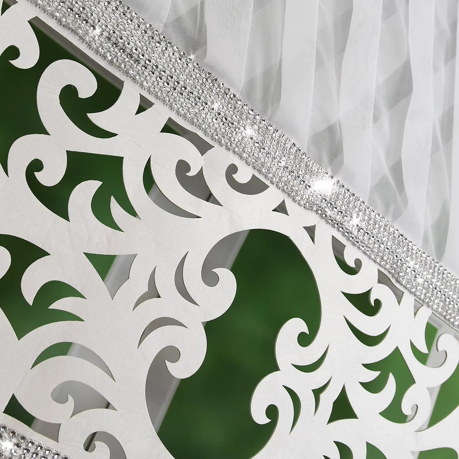 FLYINGCURTAINS Halbtransparente Vorhänge im europäischen minimalistischen Stil, Weiß - Bild 4