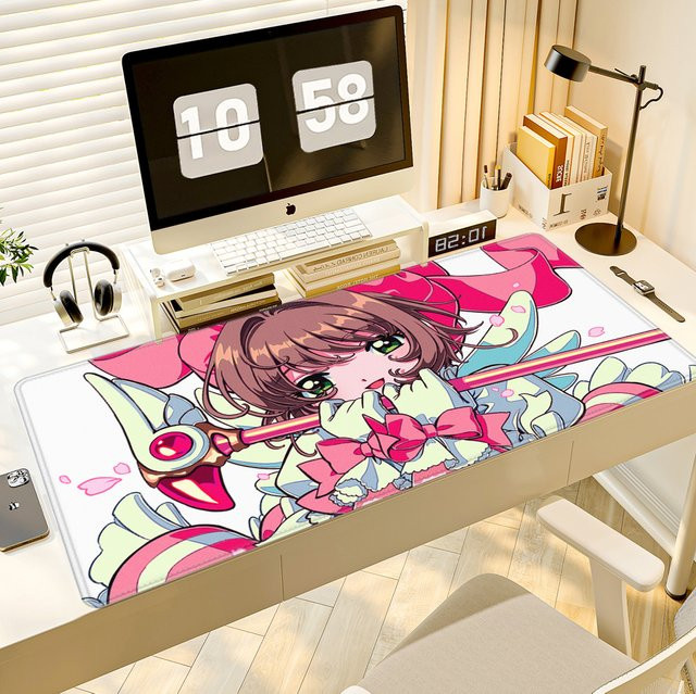 HYBXAXC Card Captor Sakura Gaming Mauspad in Multicolour für Computer und Tastatur - Bild 1