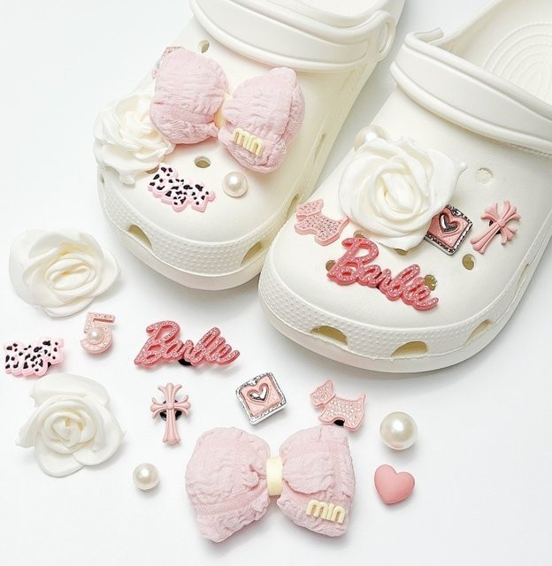 SMATLELF Schuh-Charms-Set, Blumen-Schleifen, DIY - Bild 1