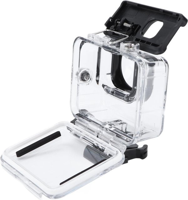 KONNWEI Wasserdichtes Gehäuse mit Basis für Hero 9 Max Weitwinkelobjektiv in Grau und Transparent - Bild 1