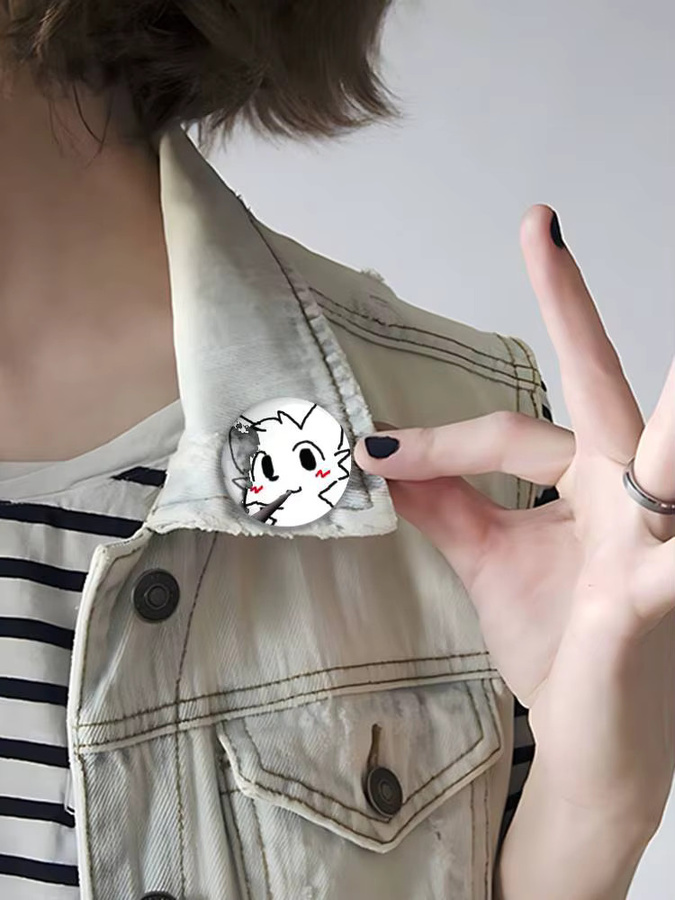B-BOY KISSERS Button Pin Brosche, Metall, Unisex - Bild 3