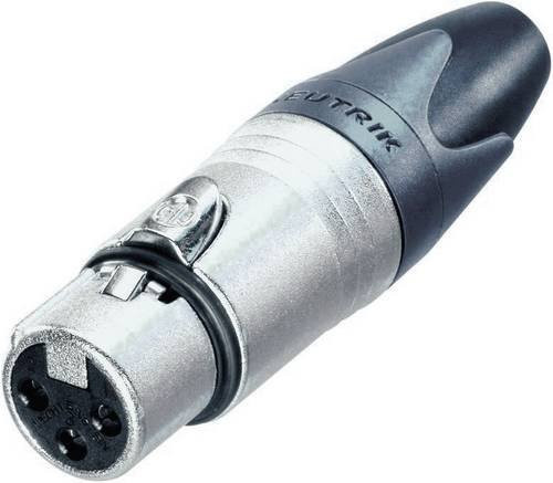 Neutrik NC3FXX XLR-Steckverbinder Buchse gerade in Silber mit 3 Polen - Bild 1