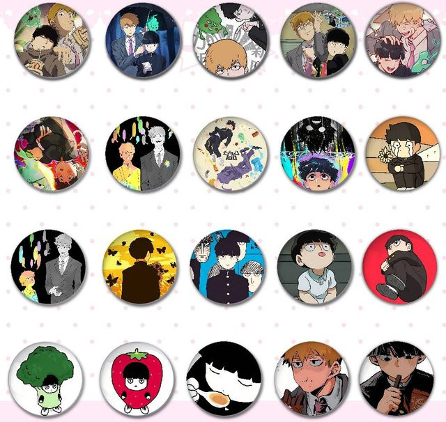 Kayou Anstecknadel, Blech, Bunt, M-Mob Psycho 100 - Bild 1