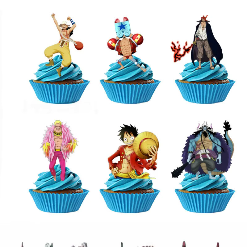 Bandai One Piece Tortenaufsatz Cupcake-Topper, Geburtstagstorten-Dekorationen - Bild 2