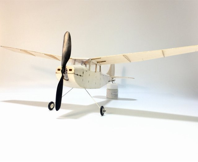 Real Hawk Cessna L-19 Balsaholz-Set, DIY-Flugzeug, Holz - Bild 1