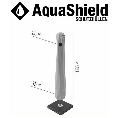 Siena Garden AquaShield Schirmhülle für Mittelstockschirme, Grau, B/T/H: 165 x 25 x 165 cm - Bild 2
