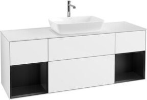 V&B Waschtischunterschrank Finion in Weiß lackiert, Breite: 160 cm - Bild 1