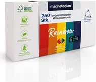 Magnetoplan Rainbow Moderationskarten, farbig sortiert, B: 200 mm, H: 100 mm, 250 Stück - Bild 2