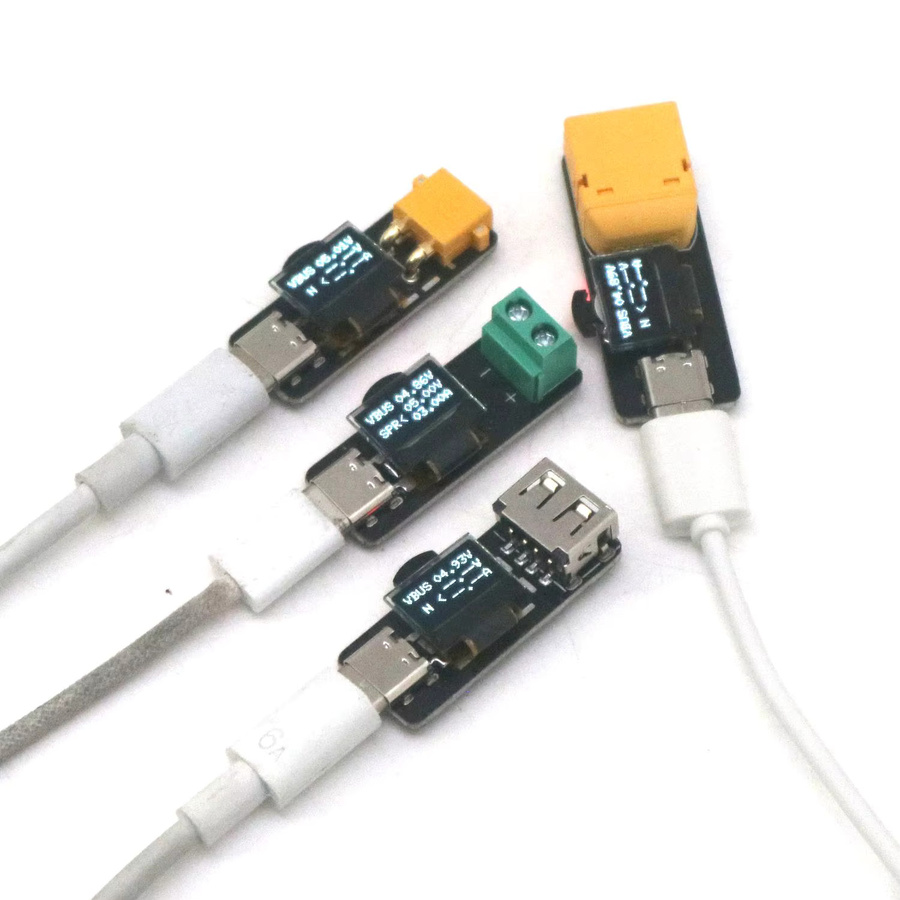 Dykbcells PD3.1 140W USB-C PD Decoy Spannungsauslöser mit LCD-Display für DC Schnellladung, kompatibel mit XT30 und X60 RC Drohnen und Flugzeugen - Bild 2
