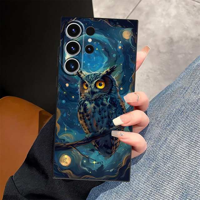 Handyhülle mit Fantasy-Eulen-Design für Samsung Galaxy S26 Ultra, S25 Plus, S24, S23, S21 FE, S20 Ultra, S10, S9 und Note 20 in Multicolour - Bild 1