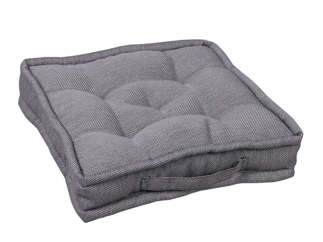 GO-DE TEXTIL Gartenauflage Uni 2er Set Boxkissen aus Polyester in Grau - Bild 2