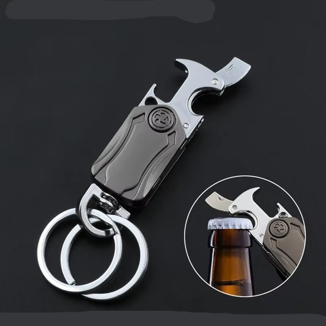 Mwyhmut Schlüsselanhänger Metall, Flaschenöffner, Unisex - Bild 1