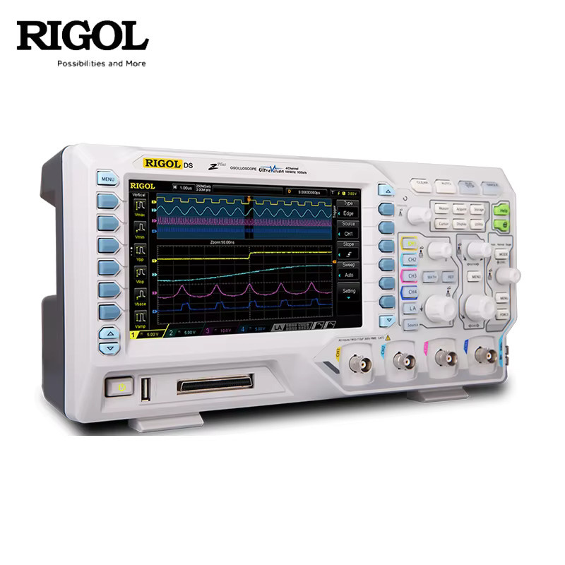 Rigol Digitales Oszilloskop DS1054Z/DS1104Z Plus mit 4 Kanälen, 50 MHz/100 MHz Bandbreite und 24 Mpts Speichertiefe, unterstützt RS232/UART/I2C/SPI Bus - Bild 2