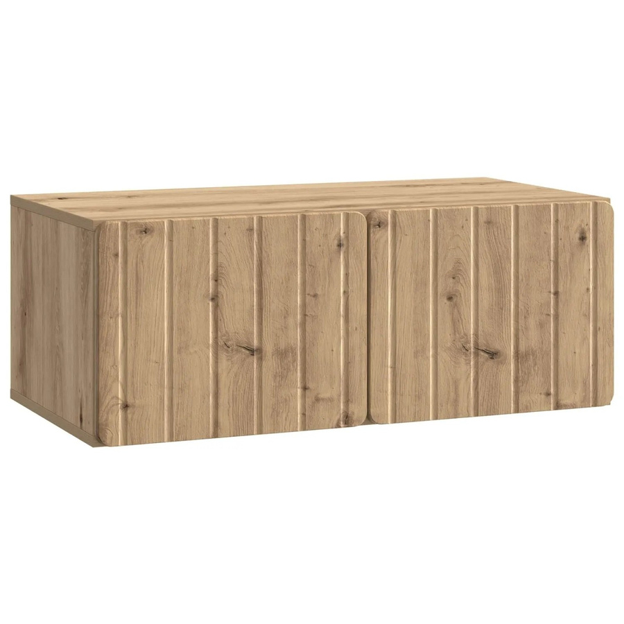 vidaXL Wandmontierter TV-Schrank Artisan-Eiche in Braun, B/T/H: 78,5 x 41 x 30 cm - Bild 2