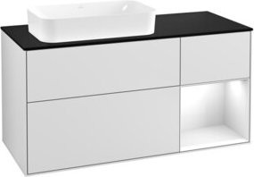V&B Waschtischunterschrank Finion in Weiß lackiert, Breite: 120 cm, Tiefe: 50,1 cm, Höhe: 50,1 cm - Bild 1