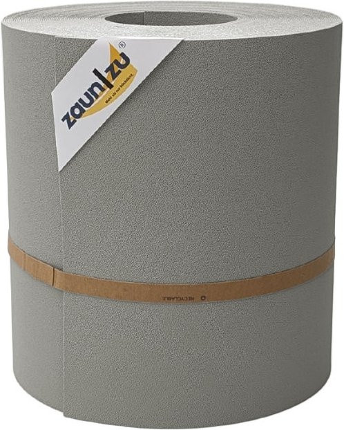 zaun zu Sichtschutzstreifen Premium Maxi für Doppelstabmatten, Farbe: Steingrau, Höhe: 24 cm, Länge: 26 m - Bild 1