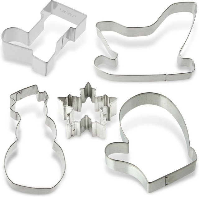 Zenker Ausstecher-Set Winterwelt, 5-teilig, Metall, Silber - Bild 1