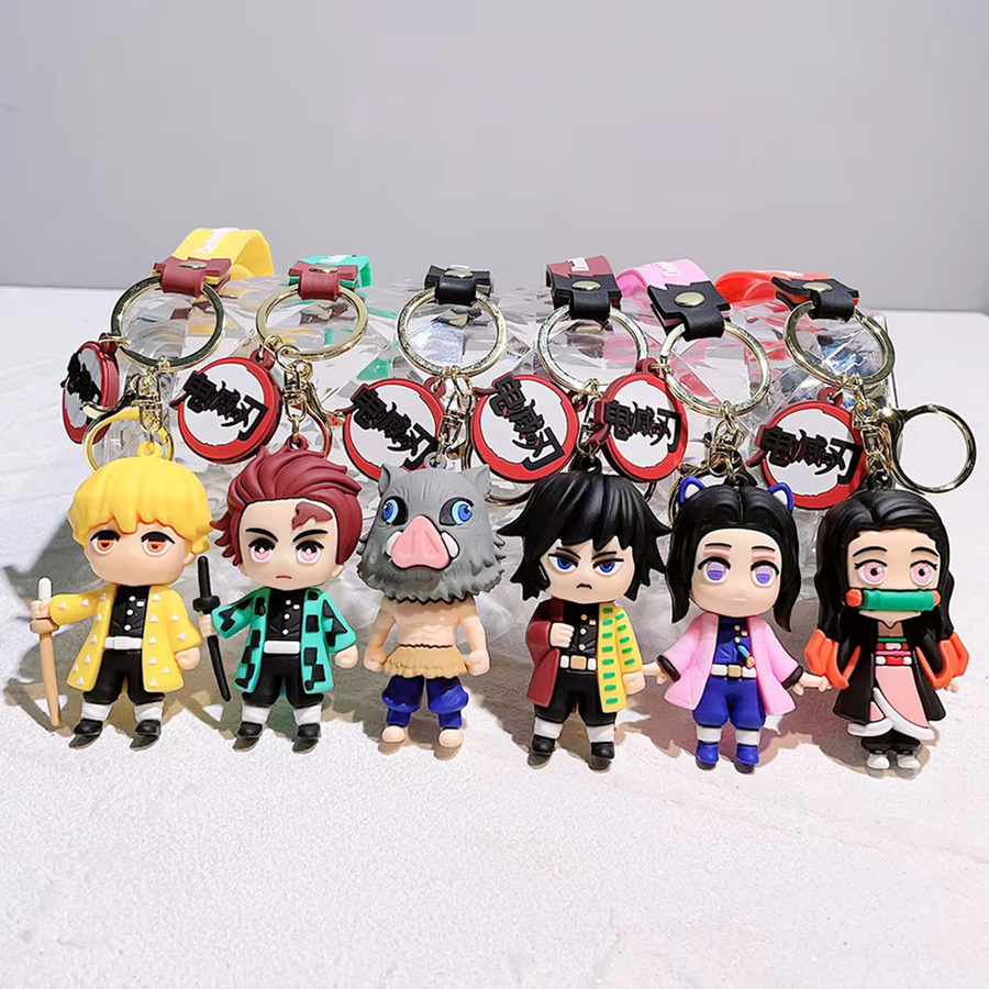 Bandai Anime Demon Slayer Actionfiguren Schlüsselanhänger, PVC-Modell - Bild 2