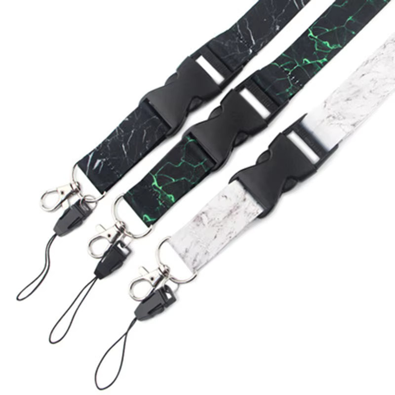 Multicolor Lanyard als Schlüsselbund-Gurt und Handy-Charm mit Seil für ID-Karten und Schlüssel - Bild 3