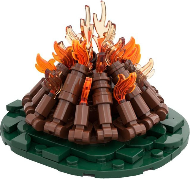 Gobricks MOC Lagerfeuer Tato Bausteine ab 14 Jahren - Bild 1